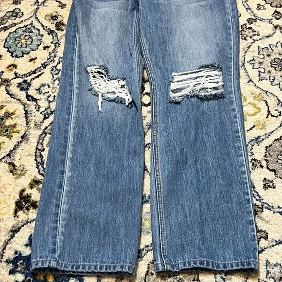 KanCan Women's Dixon Ultra High Rise 90's Boyfriend Jeans Medium Wash Size 15/31 - Picture 9 of 11